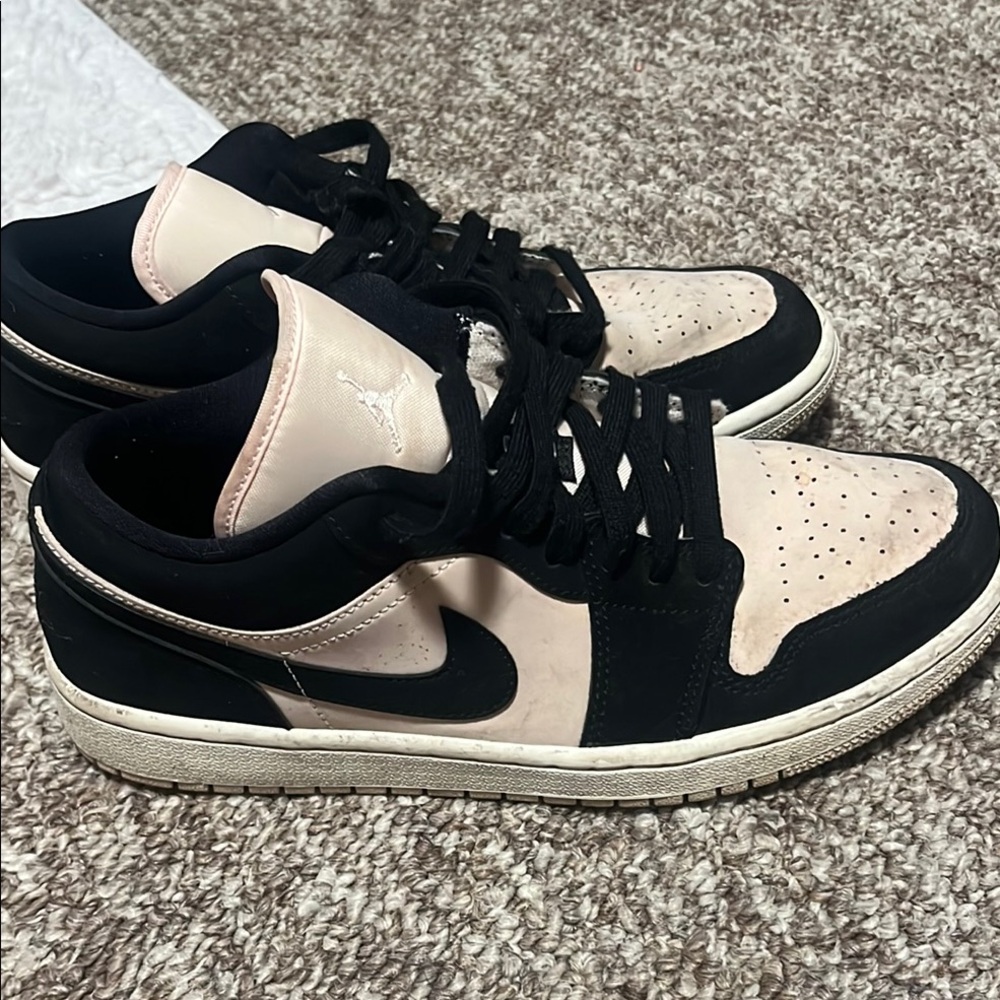 Nike Air Jordan Low Black and Tan Sneakers